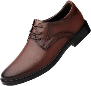 Men's Orthopedic Dress Shoes Mens Comfortable Formal Business Non-Slip Lace Up Leather Oxfords