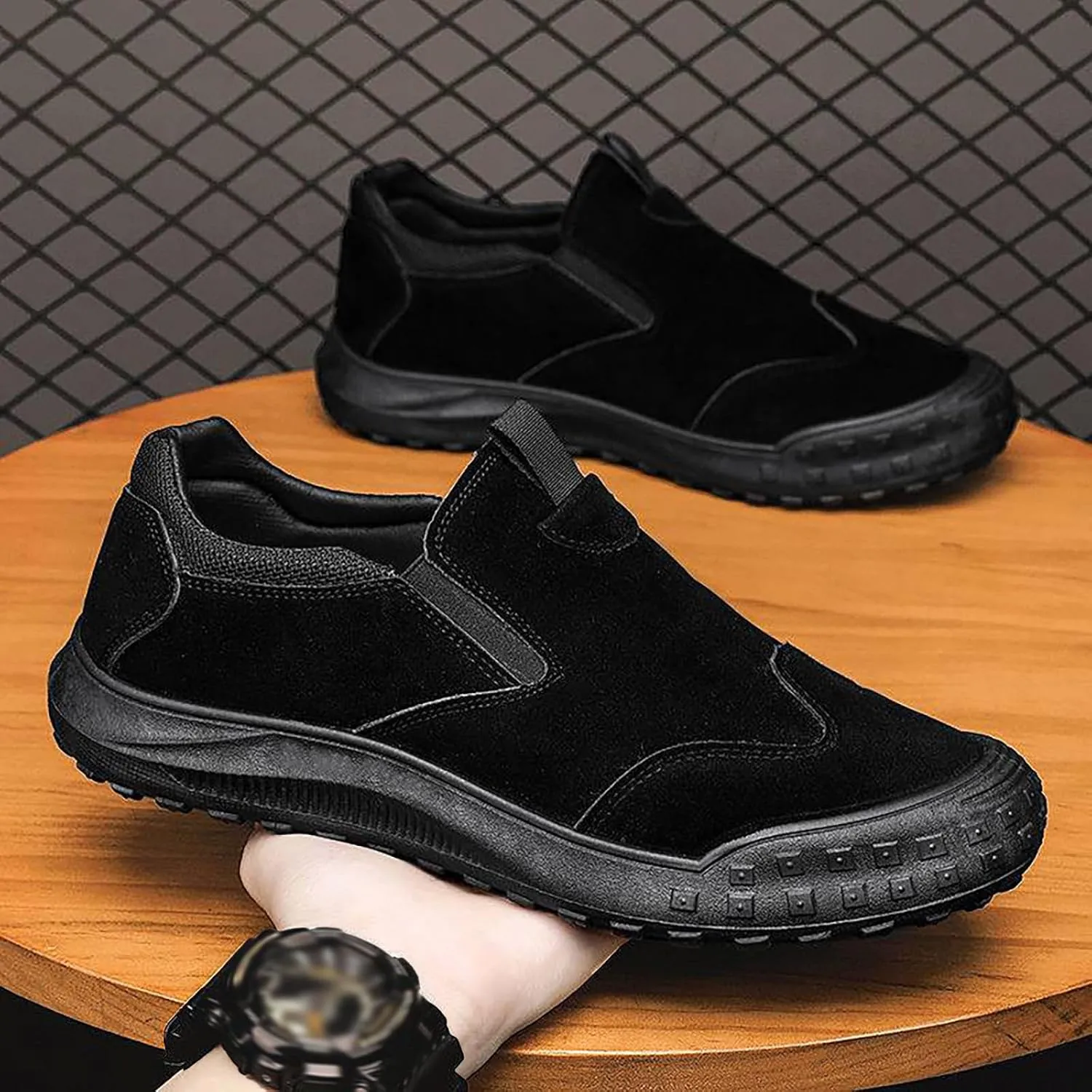 Men's Shoes Autumn and Winter New Outdoor Versatile Sports Breathable Men's Shoes Mens Canvas Slip on Shoes Casual Men's Shoe