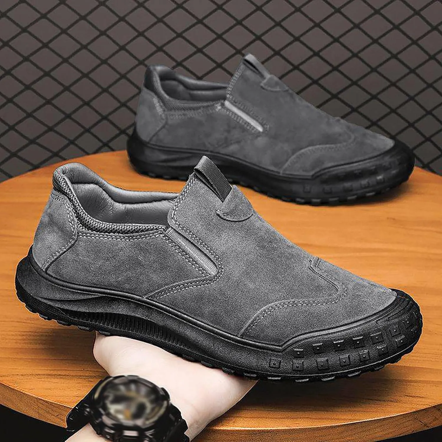 Men's Shoes Autumn and Winter New Outdoor Versatile Sports Breathable Men's Shoes Mens Canvas Slip on Shoes Casual Men's Shoe