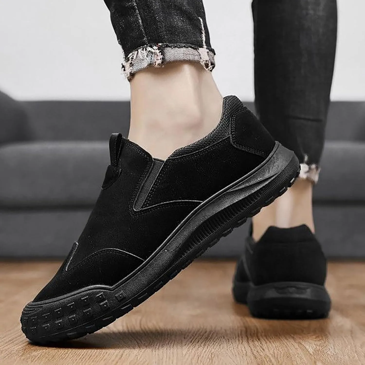 Men's Shoes Autumn and Winter New Outdoor Versatile Sports Breathable Men's Shoes Mens Canvas Slip on Shoes Casual Men's Shoe
