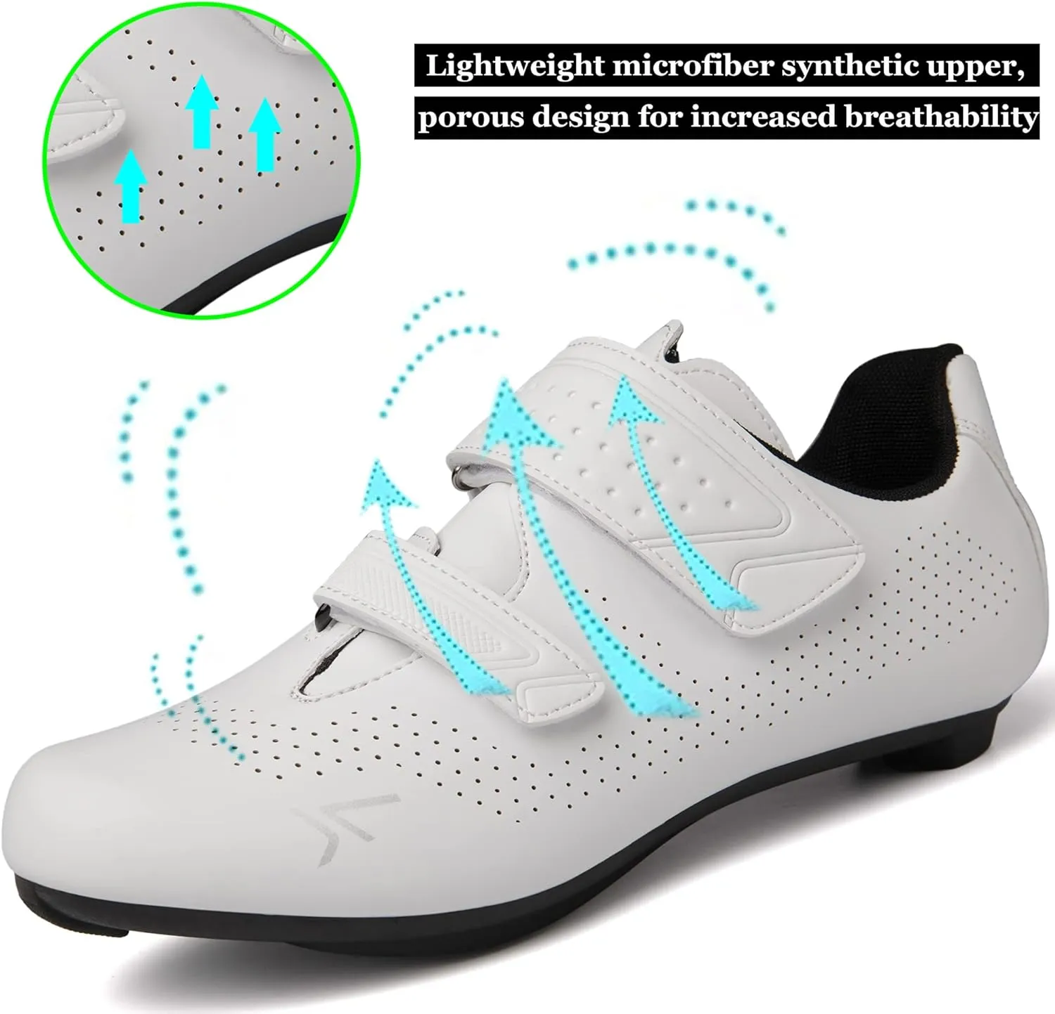 Mens Womens Cycling Shoes Compatible with Peloton Road Bike Riding Bicycle Pre-Installed Delta Cleats