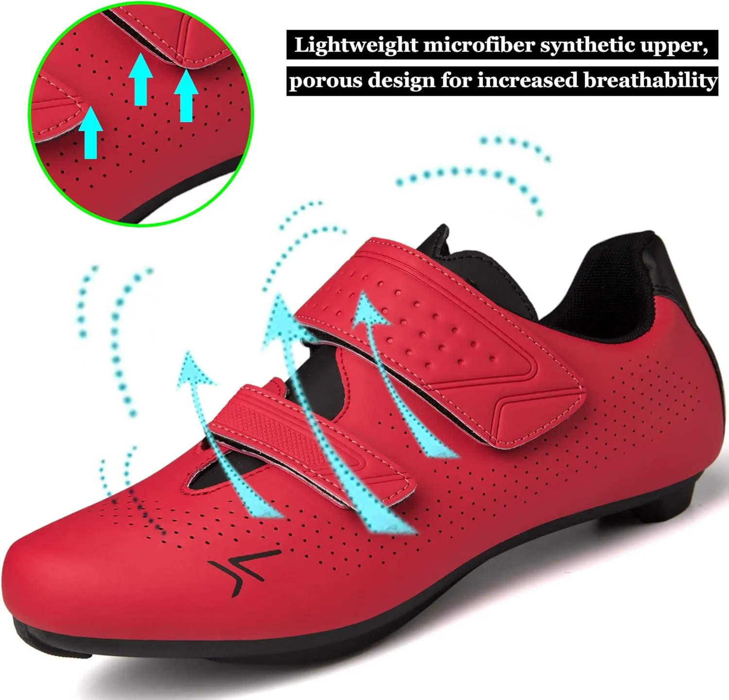 Mens Womens Cycling Shoes Compatible with Peloton Road Bike Riding Bicycle Pre-Installed Delta Cleats