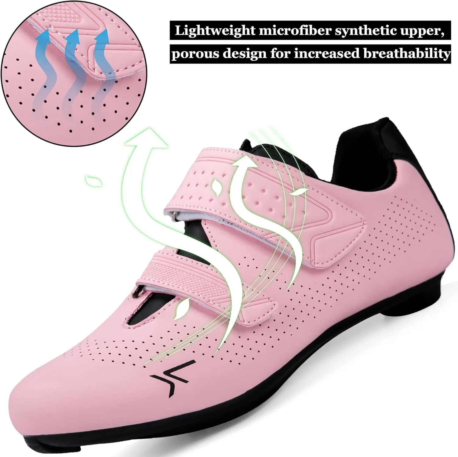 Mens Womens Cycling Shoes Compatible with Peloton Road Bike Riding Bicycle Pre-Installed Delta Cleats