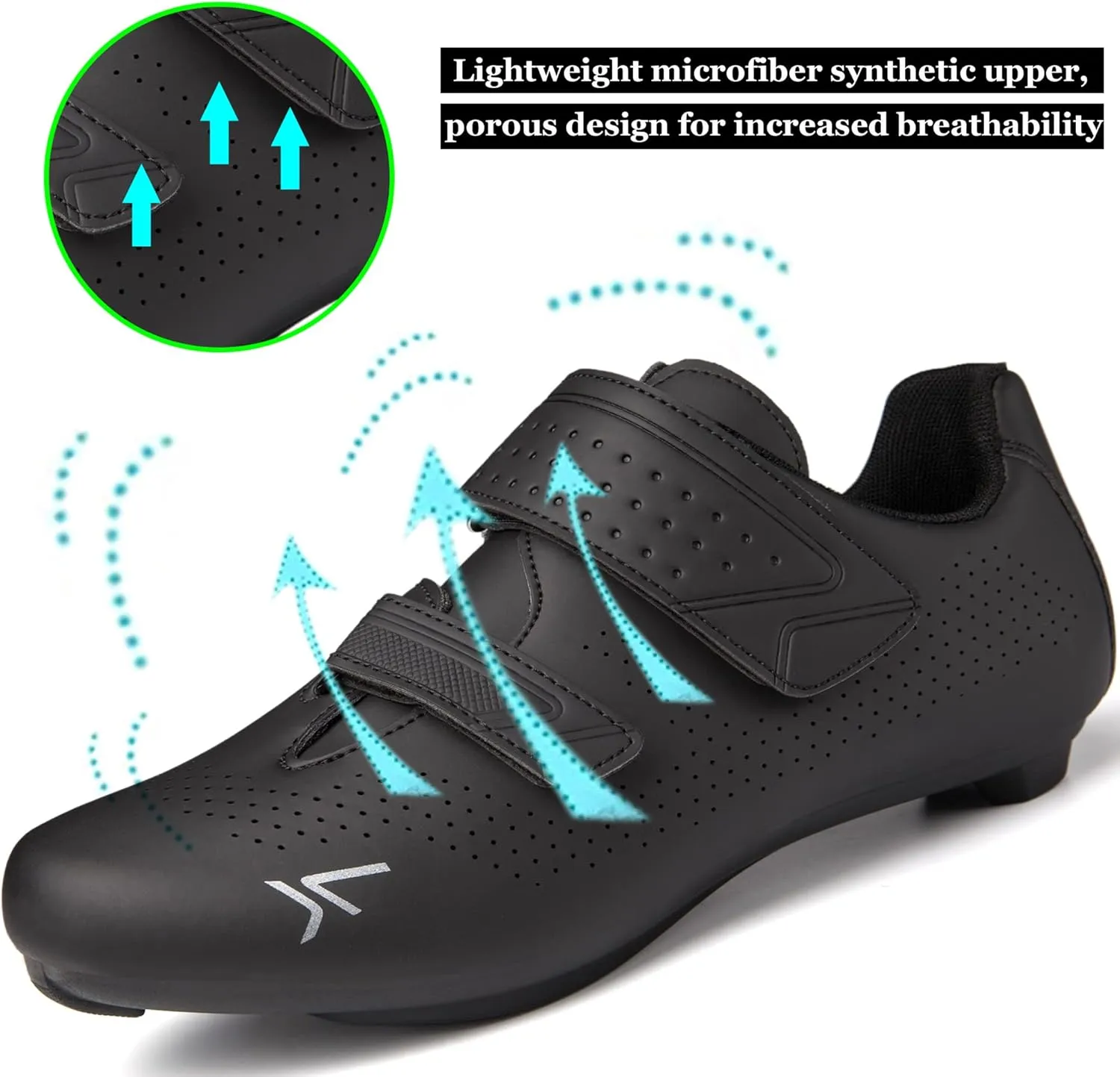 Mens Womens Cycling Shoes Compatible with Peloton Road Bike Riding Bicycle Pre-Installed Delta Cleats