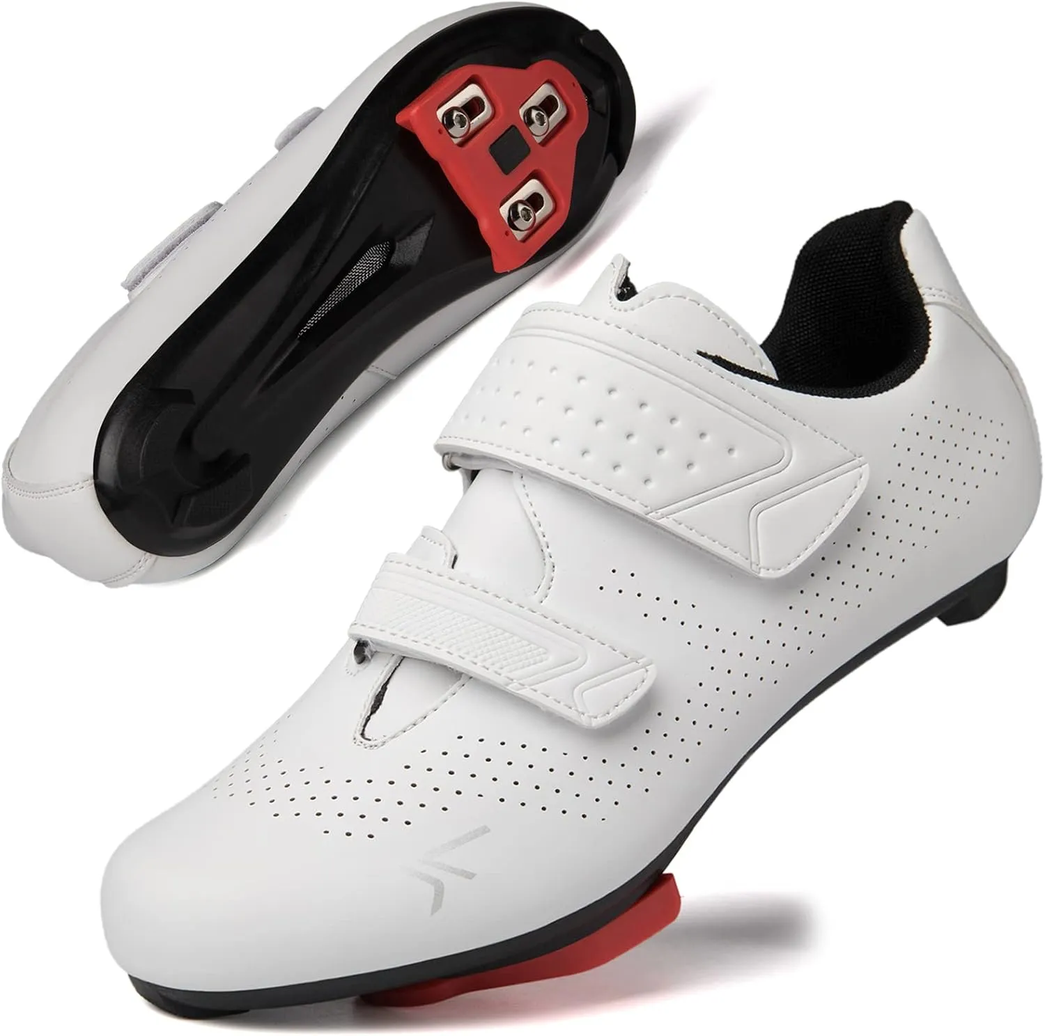 Mens Womens Cycling Shoes Compatible with Peloton Road Bike Riding Bicycle Pre-Installed Delta Cleats