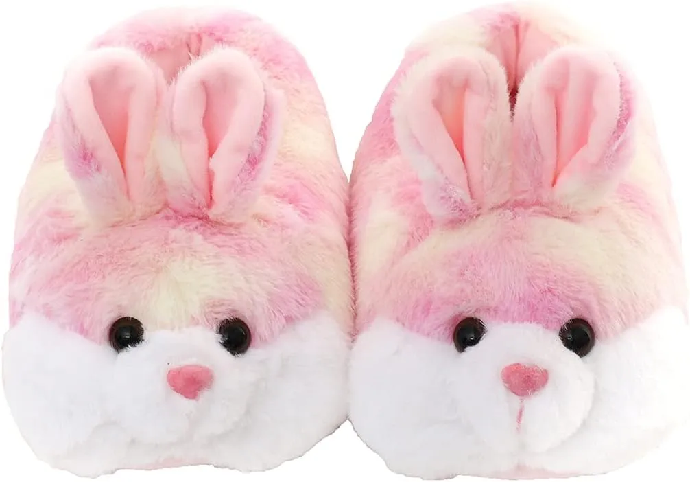 Millffy Bunny Slippers for Women Warm Funny Slippers House Shoes Rabbit Plush Slippers