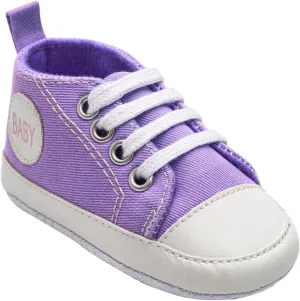 Newborn Baby Girls Boys Canvas Sneakers Soft Sole High-Top Ankle Shoes Infant First Walkers Crib Shoes Slip on