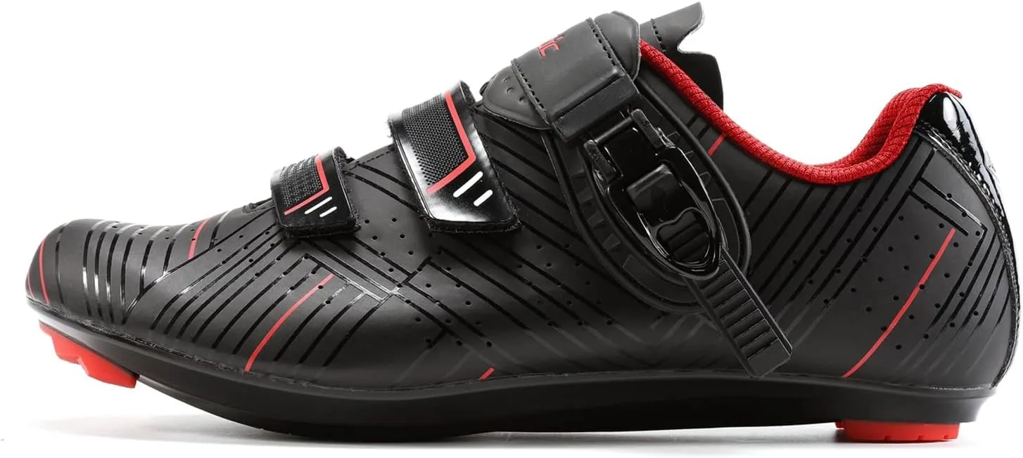 Santic Men's Cycling Shoes Road Cycling Riding Shoes Road Bike Shoes with Buckle- Roadway New