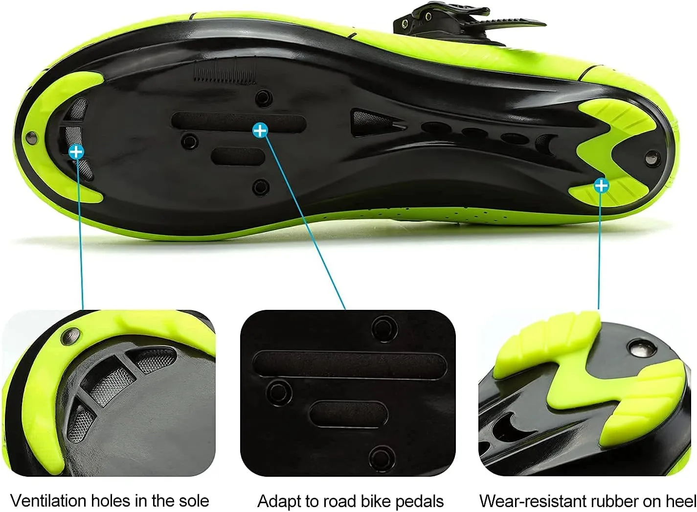 Santic Men's Cycling Shoes Road Cycling Riding Shoes Road Bike Shoes with Buckle- Roadway New