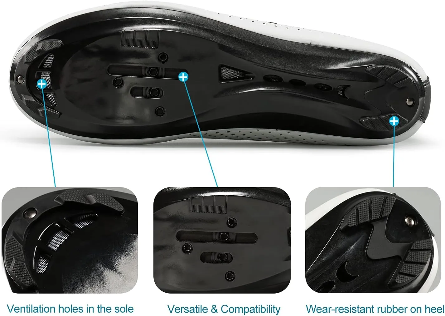 Santic Men's Cycling Shoes Road Cycling Riding Shoes Road Bike Shoes with Buckle- Roadway New