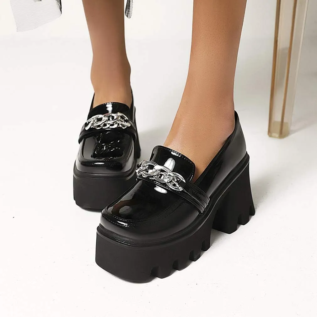 SO SIMPOK Women's Goth Patent Leather Pumps Sweet Party Lolita Mary Janes Platform Gift…
