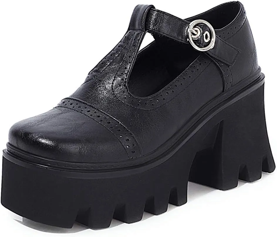 SO SIMPOK Women's Goth Patent Leather Pumps Sweet Party Lolita Mary Janes Platform Gift…