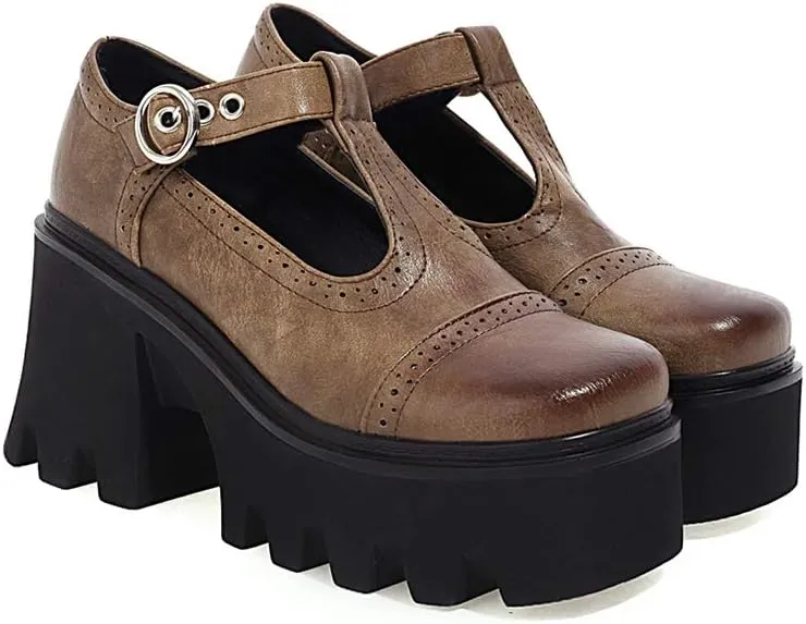 SO SIMPOK Women's Goth Patent Leather Pumps Sweet Party Lolita Mary Janes Platform Gift…