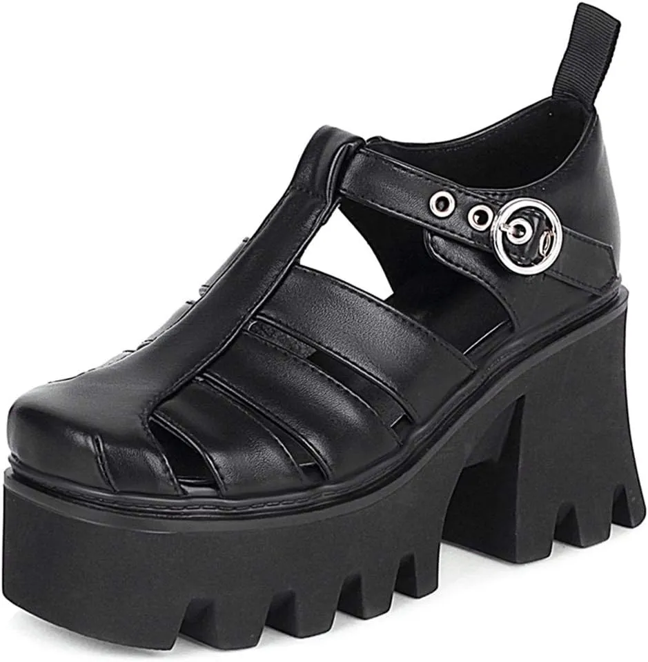 SO SIMPOK Women's Goth Patent Leather Pumps Sweet Party Lolita Mary Janes Platform Gift…
