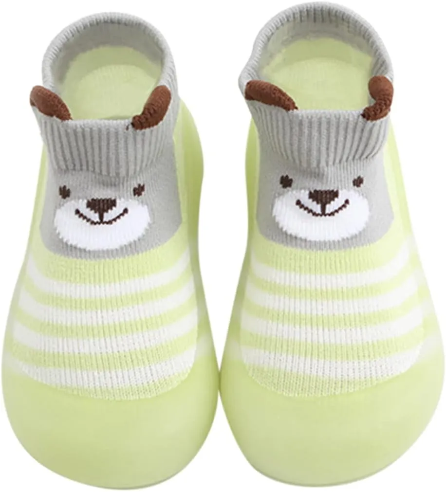 Sock Shoes for Kids Duck Boots Toddler Slip On Sneakers Non-Slip Rubber Sole B aby First Walking Shoes Lightweight