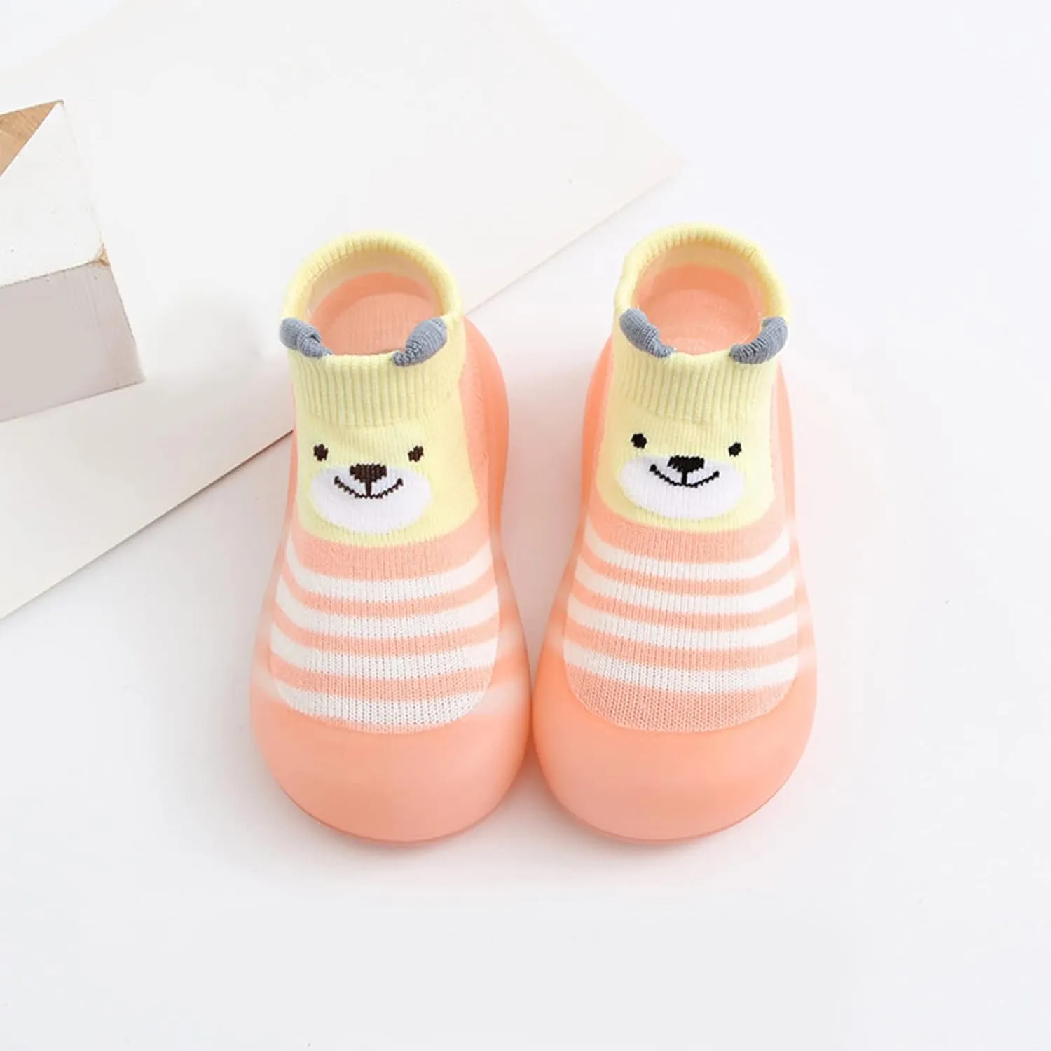 Sock Shoes for Kids Duck Boots Toddler Slip On Sneakers Non-Slip Rubber Sole B aby First Walking Shoes Lightweight