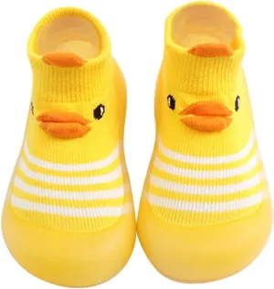 Sock Shoes for Kids Duck Boots Toddler Slip On Sneakers Non-Slip Rubber Sole B aby First Walking Shoes Lightweight