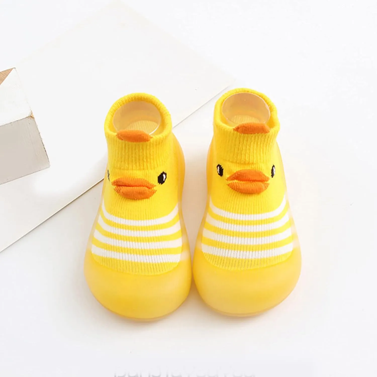 Sock Shoes for Kids Duck Boots Toddler Slip On Sneakers Non-Slip Rubber Sole B aby First Walking Shoes Lightweight
