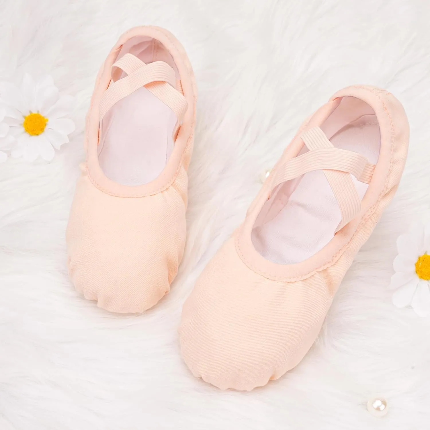 Stelle Women Ballet Shoes Highly Stretch Canvas Dance Slipper Yoga Shoes for Girls/Adults
