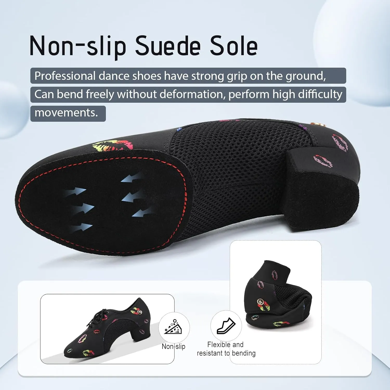 SWDZM Men&Women Ballroom Dance Shoes Closed Toe Latin Salsa Practice Dancer Modern Performance Dancing Shoes