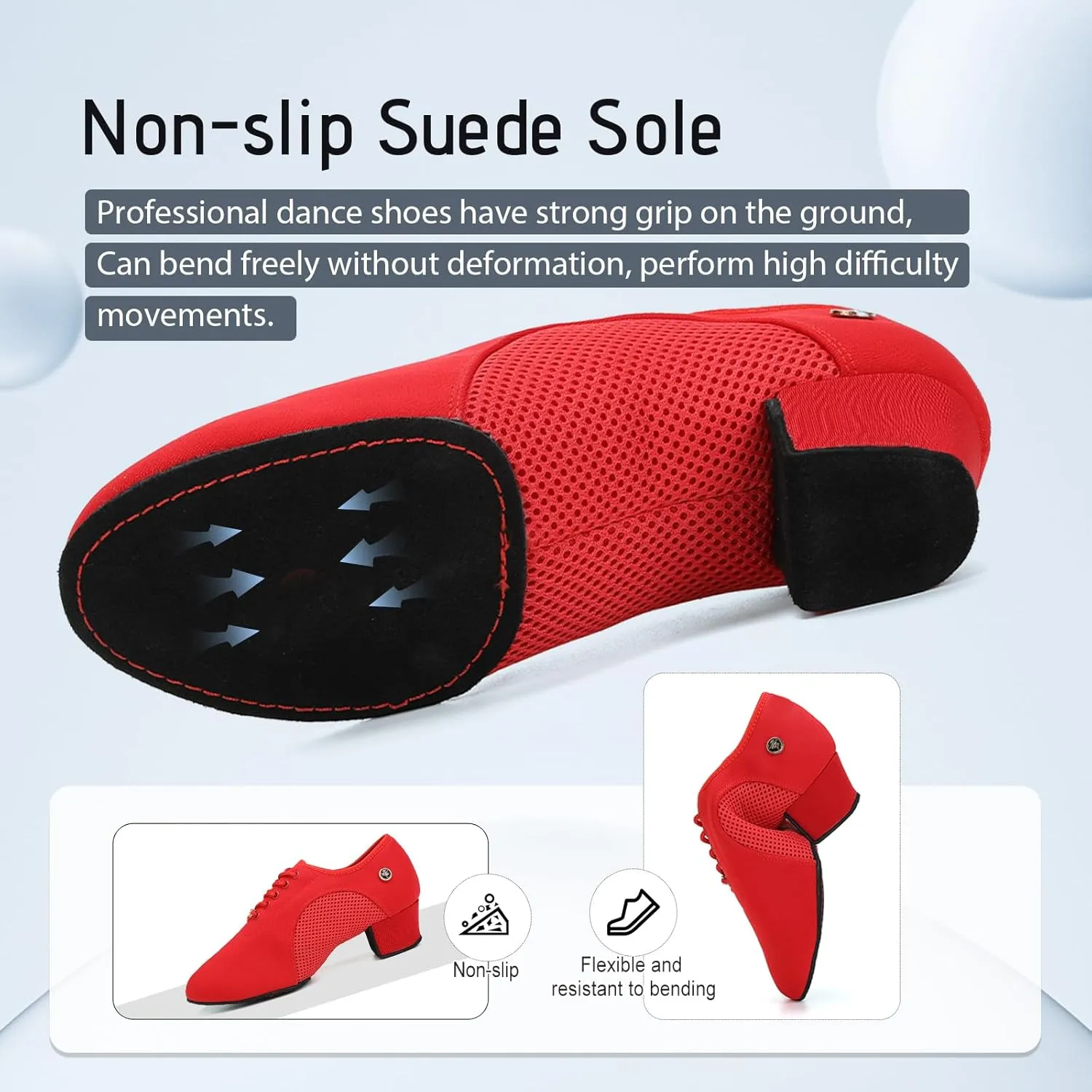 SWDZM Men&Women Ballroom Dance Shoes Closed Toe Latin Salsa Practice Dancer Modern Performance Dancing Shoes