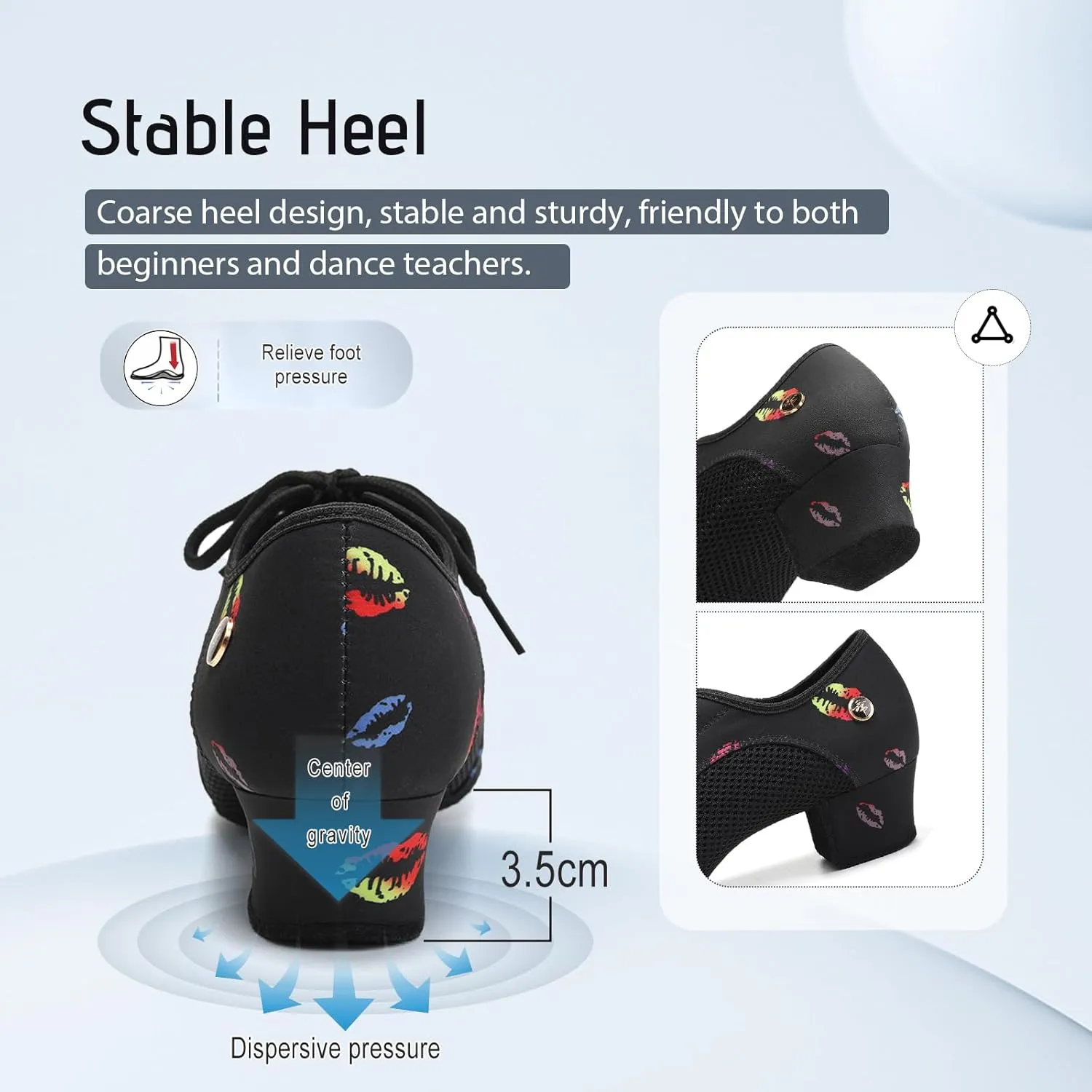 SWDZM Men&Women Ballroom Dance Shoes Closed Toe Latin Salsa Practice Dancer Modern Performance Dancing Shoes