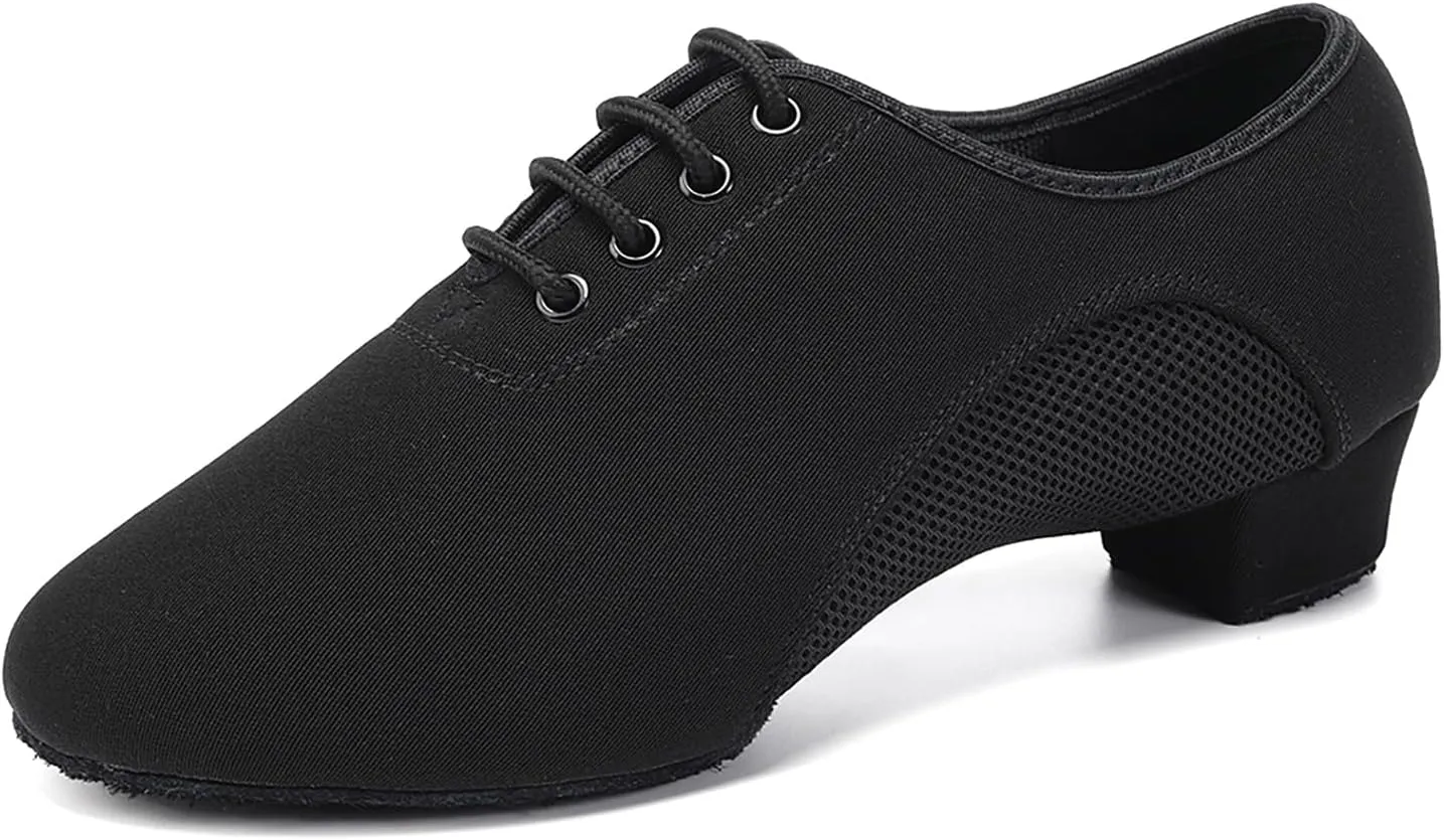 SWDZM Men&Women Ballroom Dance Shoes Closed Toe Latin Salsa Practice Dancer Modern Performance Dancing Shoes
