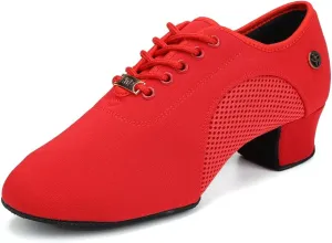 SWDZM Men&Women Ballroom Dance Shoes Closed Toe Latin Salsa Practice Dancer Modern Performance Dancing Shoes