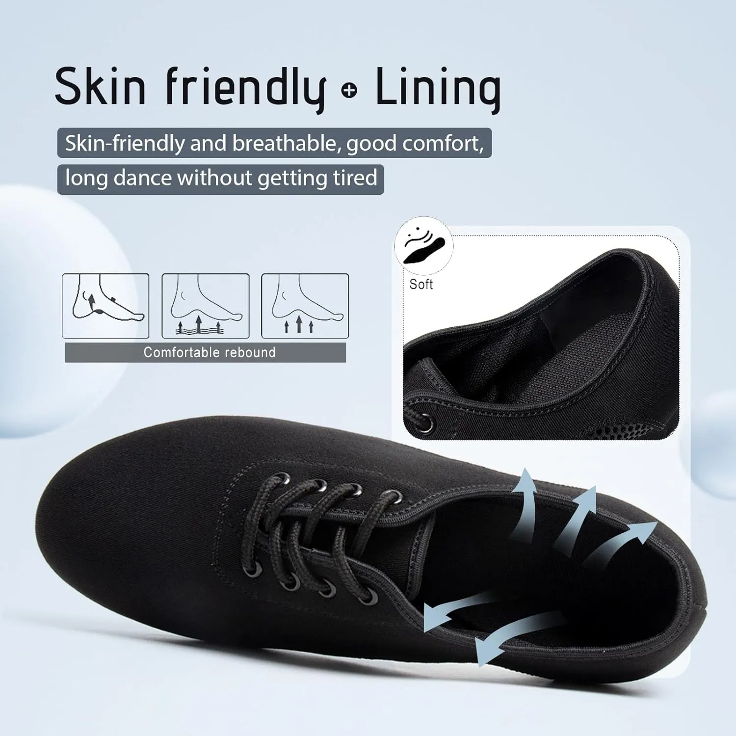 SWDZM Men&Women Ballroom Dance Shoes Closed Toe Latin Salsa Practice Dancer Modern Performance Dancing Shoes