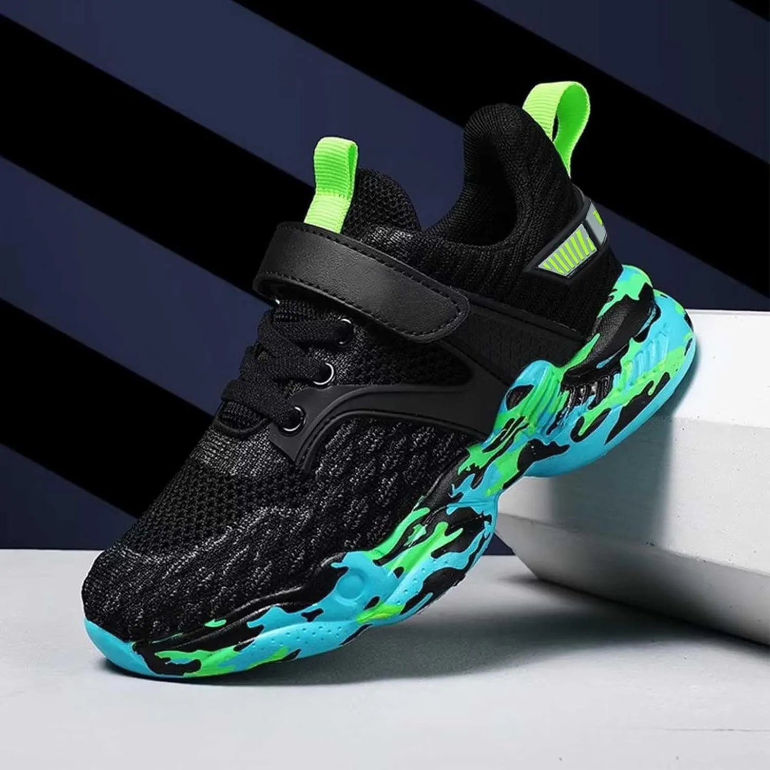 Tennis Shoes Boys Kids Basketball Shoes Girls Lightweight Athletic Running Shoes Breathable School Sports Shoes Sneakers