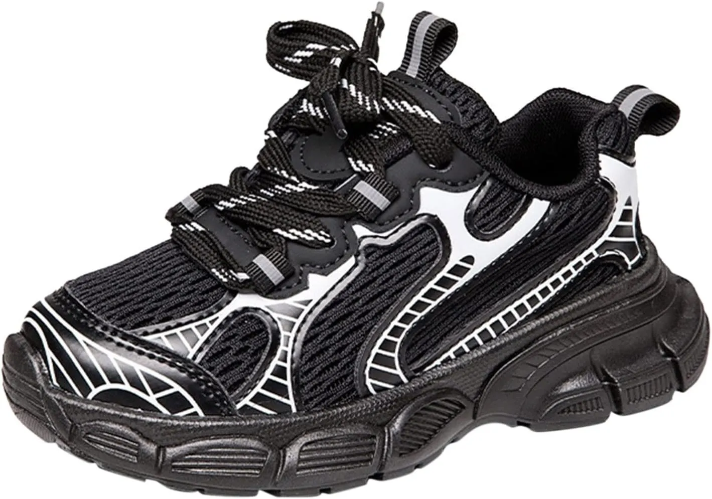 Toddler Shoes Boys Girls Tennis Shoes Kids Mesh Breathable Sneakers Non Slip Lace-up Running Athletic Sports Shoes