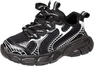 Toddler Shoes Boys Girls Tennis Shoes Kids Mesh Breathable Sneakers Non Slip Lace-up Running Athletic Sports Shoes