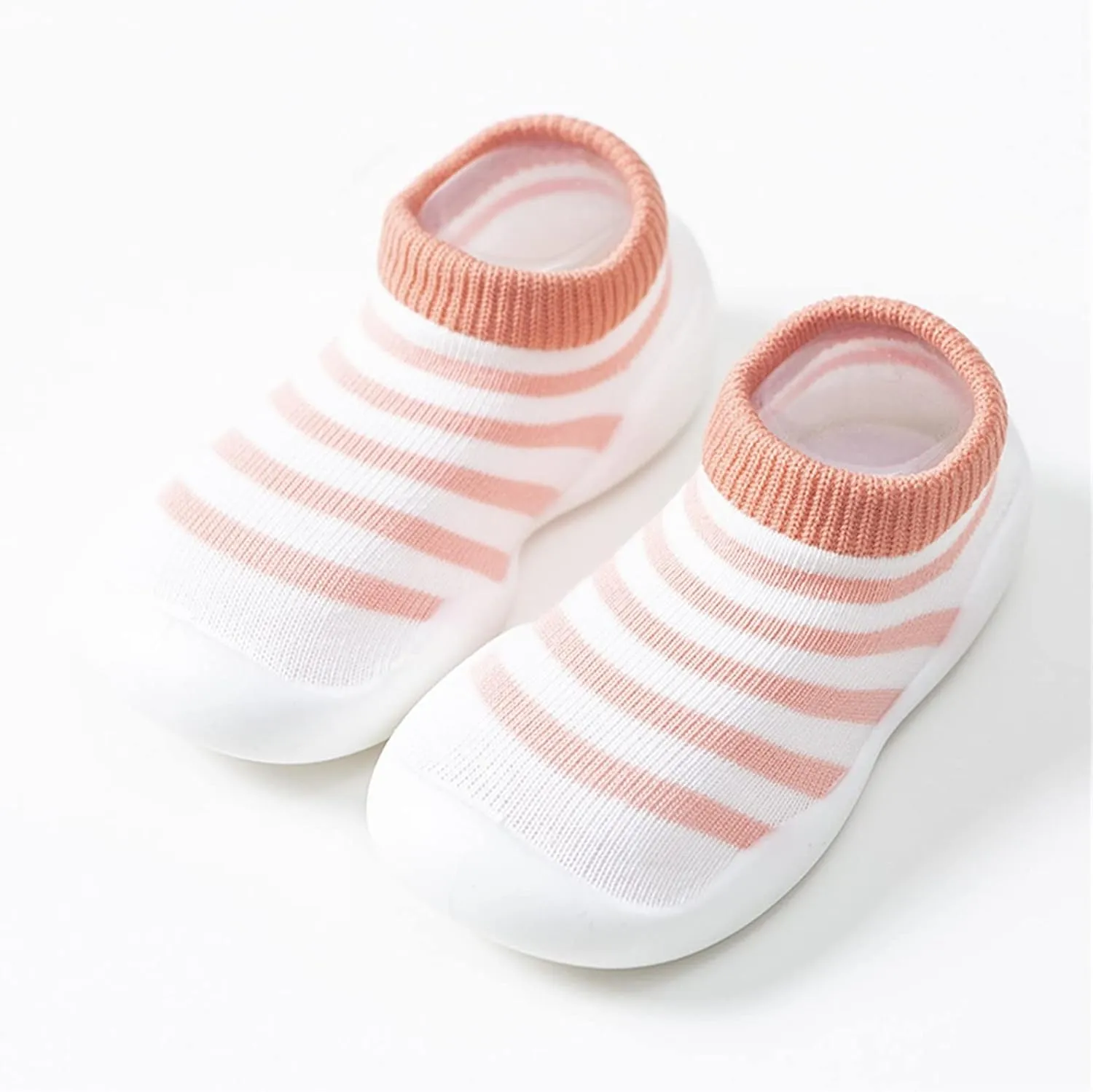 Toddler Sock Shoes Toddler Kids Infant Newborn Baby Boys Girls Shoes First Walkers Striped Plaid Antislip Sock Shoes B