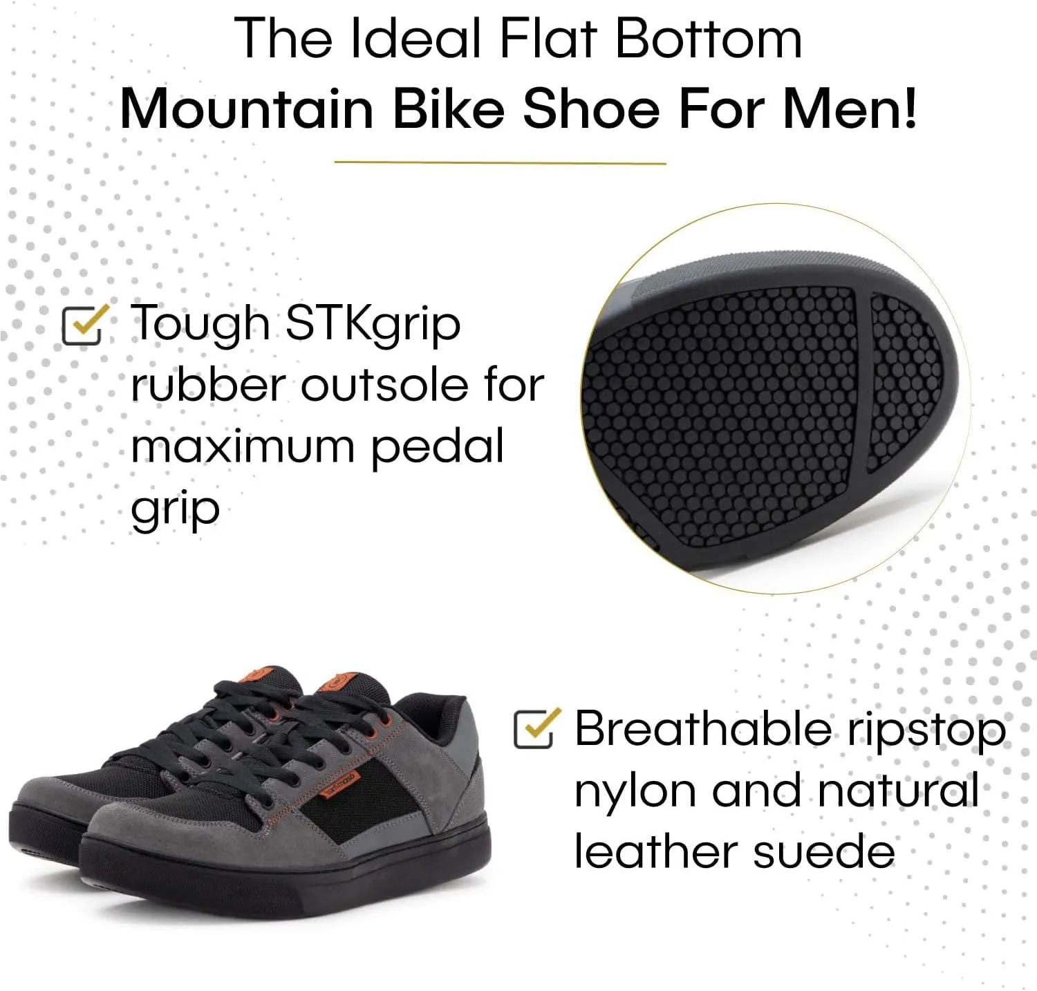Tommaso MTB & Gravel Cycling Shoes-Comfortable Mens Mountain Bike Shoes for Off-Road"-"Ride Concepts