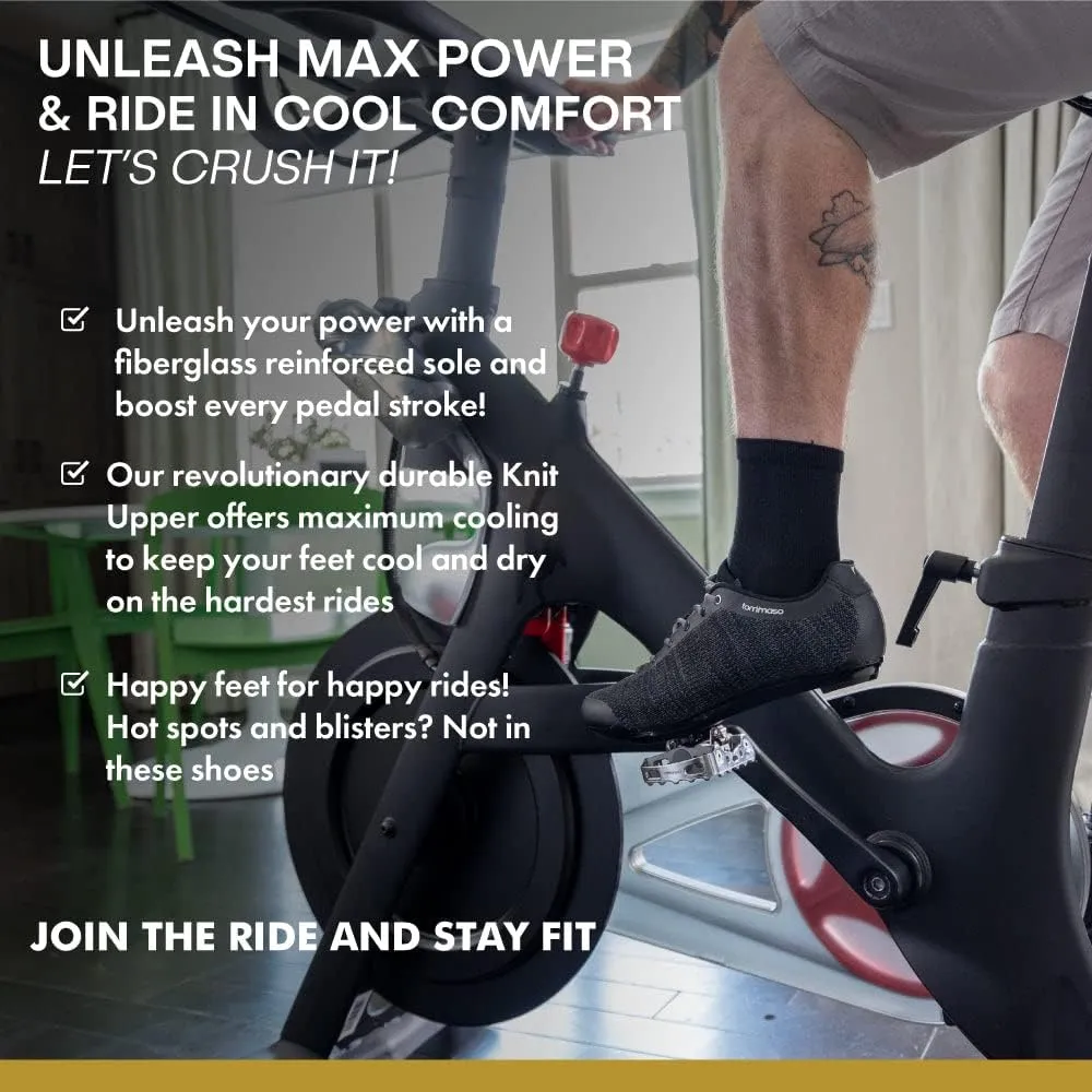 Tommaso Strada Mens SPD & Peloton Shoes—Ready-to-Ride with Peloton Delta Cleat or SPD Cleats for Road Bicycles & Most Indoor Bikes—Explore Vareity Cycling Shoes & Bike Accessories.