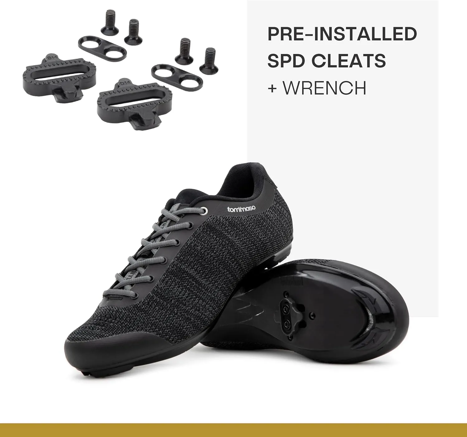 Tommaso Strada Mens SPD & Peloton Shoes—Ready-to-Ride with Peloton Delta Cleat or SPD Cleats for Road Bicycles & Most Indoor Bikes—Explore Vareity Cycling Shoes & Bike Accessories.