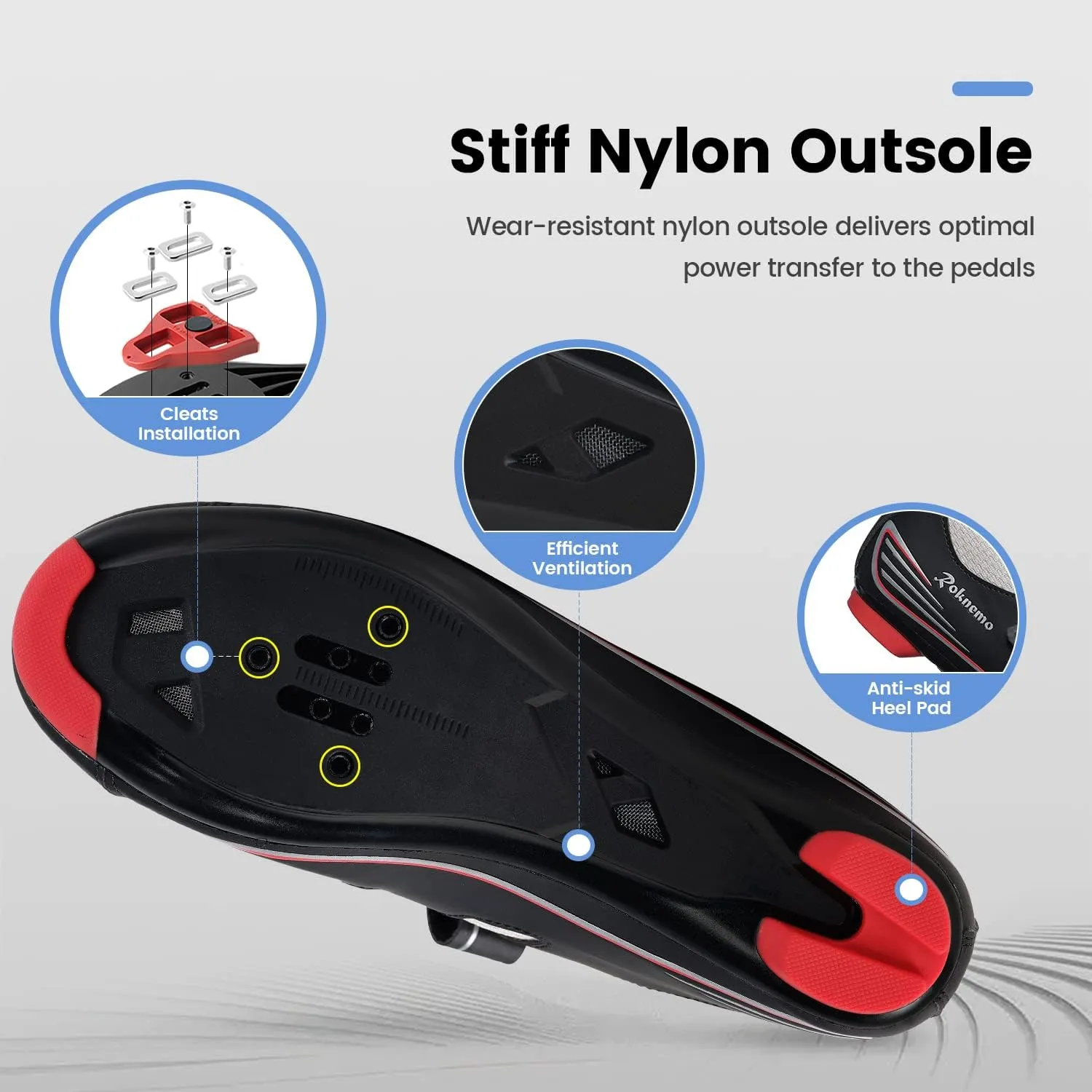 Unisex Cycling Shoes with Look Delta Cleats - Peloton Compatible Spin Shoes with SPD Clips - Indoor Shimano Road Bike for Men Women