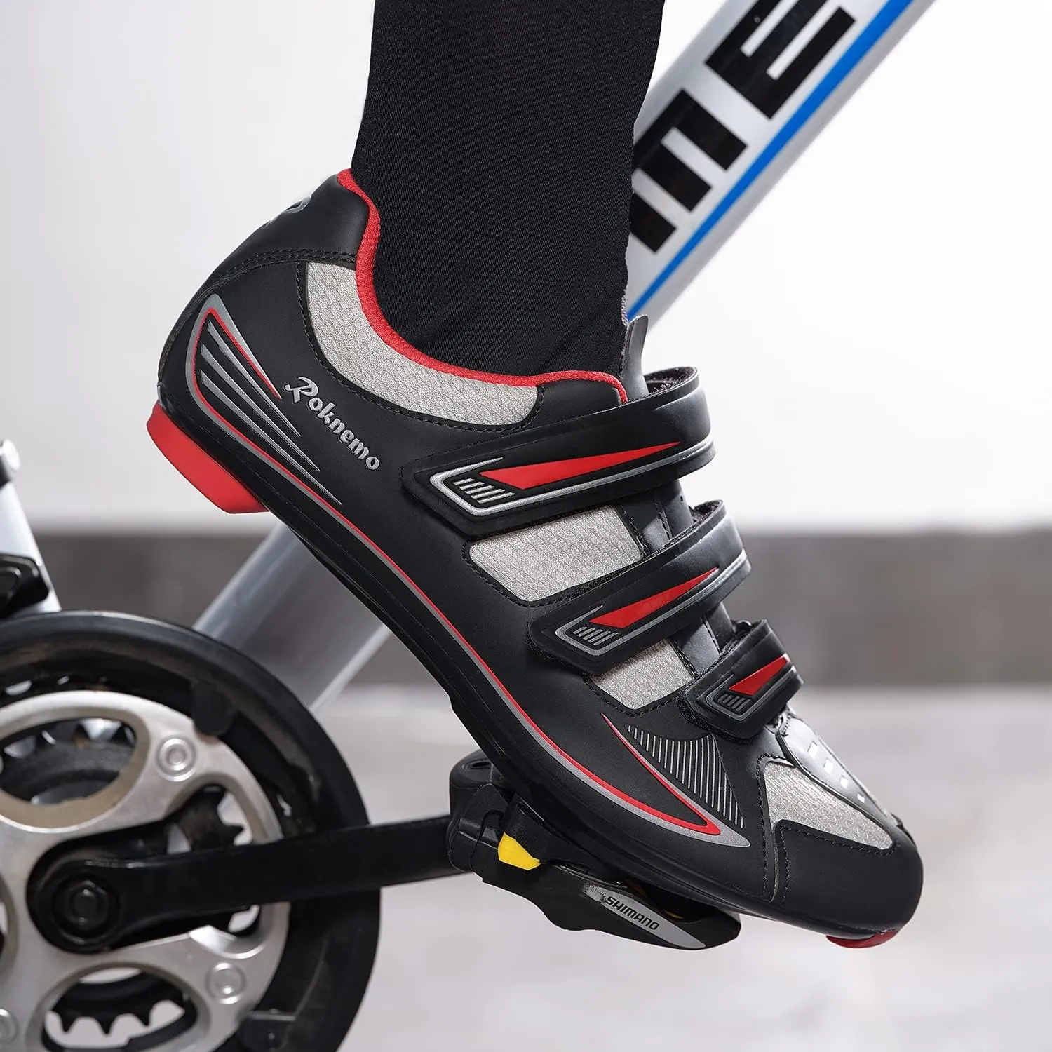 Unisex Cycling Shoes with Look Delta Cleats - Peloton Compatible Spin Shoes with SPD Clips - Indoor Shimano Road Bike for Men Women