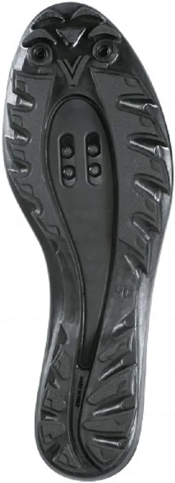 Vittoria Hera MTB Cycling Shoes, Black, 3-Strap with Micro-Adjustable Buckle, Nylon Sole