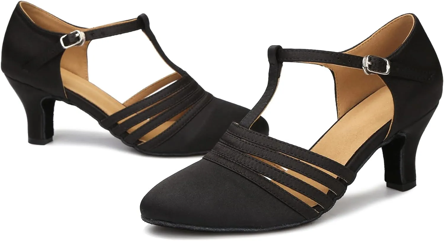 Women Ballroom Dance Shoes Closed Toe Dancing Shoes Latin Salsa Dance Shoes ZB12