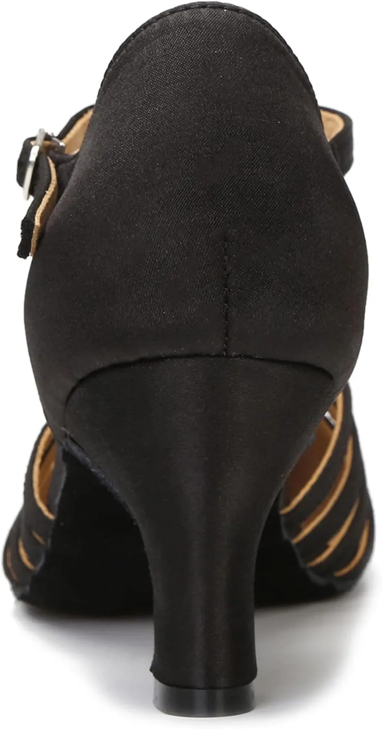 Women Ballroom Dance Shoes Closed Toe Dancing Shoes Latin Salsa Dance Shoes ZB12