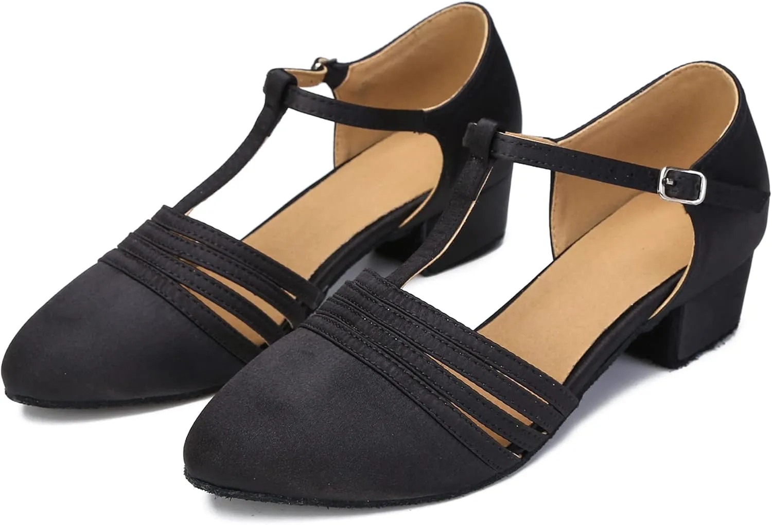 Women Ballroom Dance Shoes Closed Toe Dancing Shoes Latin Salsa Dance Shoes ZB12