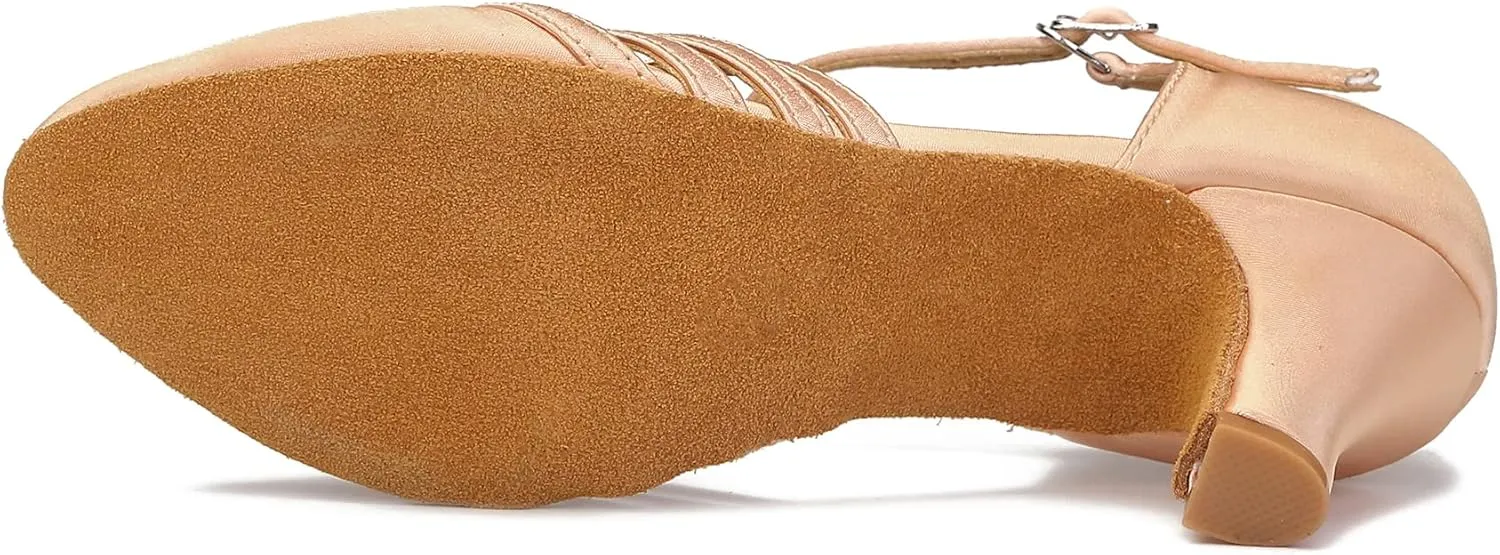 Women Ballroom Dance Shoes Closed Toe Dancing Shoes Latin Salsa Dance Shoes ZB12