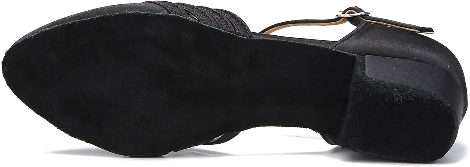 Women Ballroom Dance Shoes Closed Toe Dancing Shoes Latin Salsa Dance Shoes ZB12