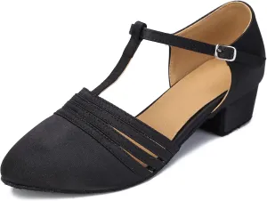 Women Ballroom Dance Shoes Closed Toe Dancing Shoes Latin Salsa Dance Shoes ZB12