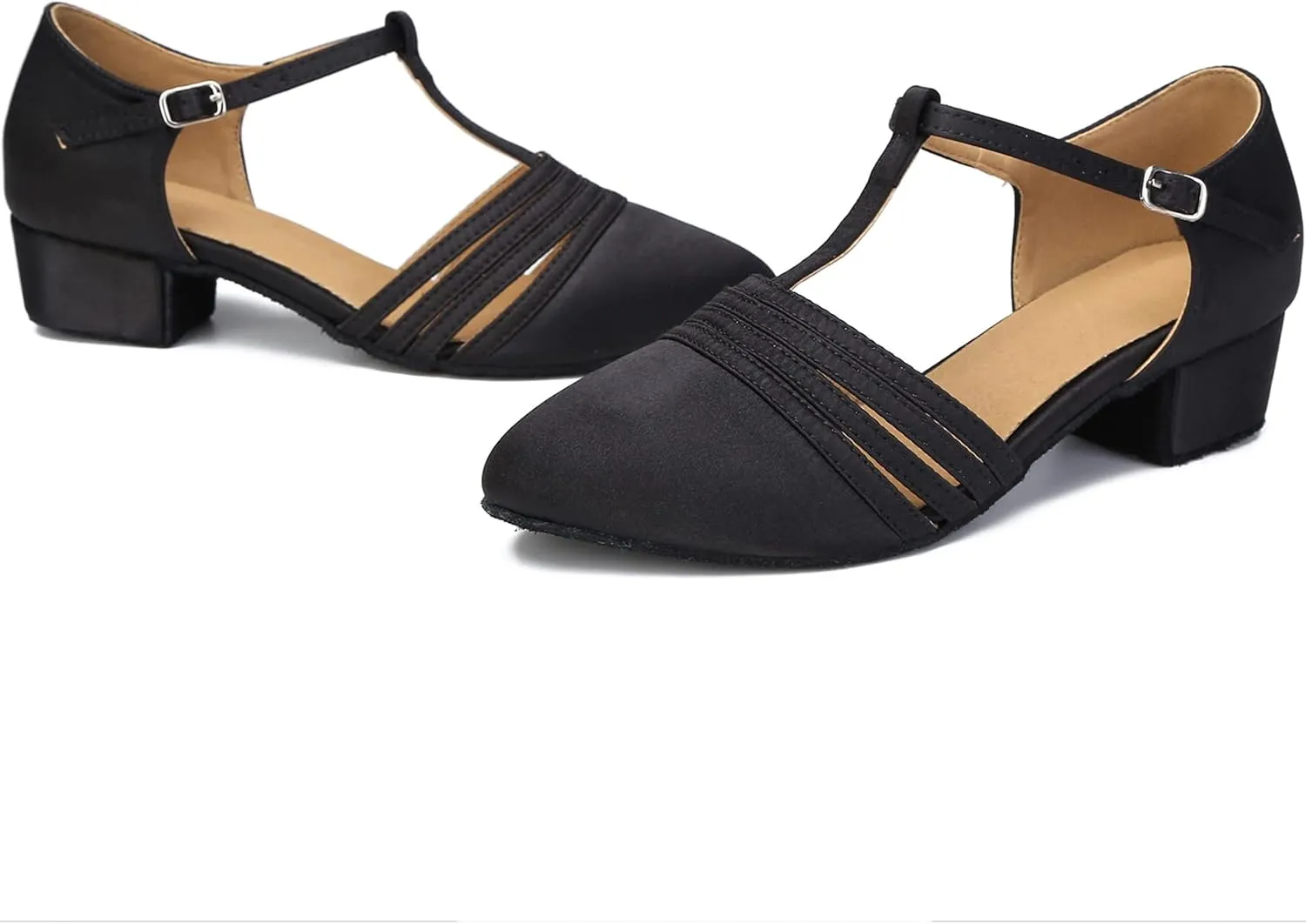 Women Ballroom Dance Shoes Closed Toe Dancing Shoes Latin Salsa Dance Shoes ZB12