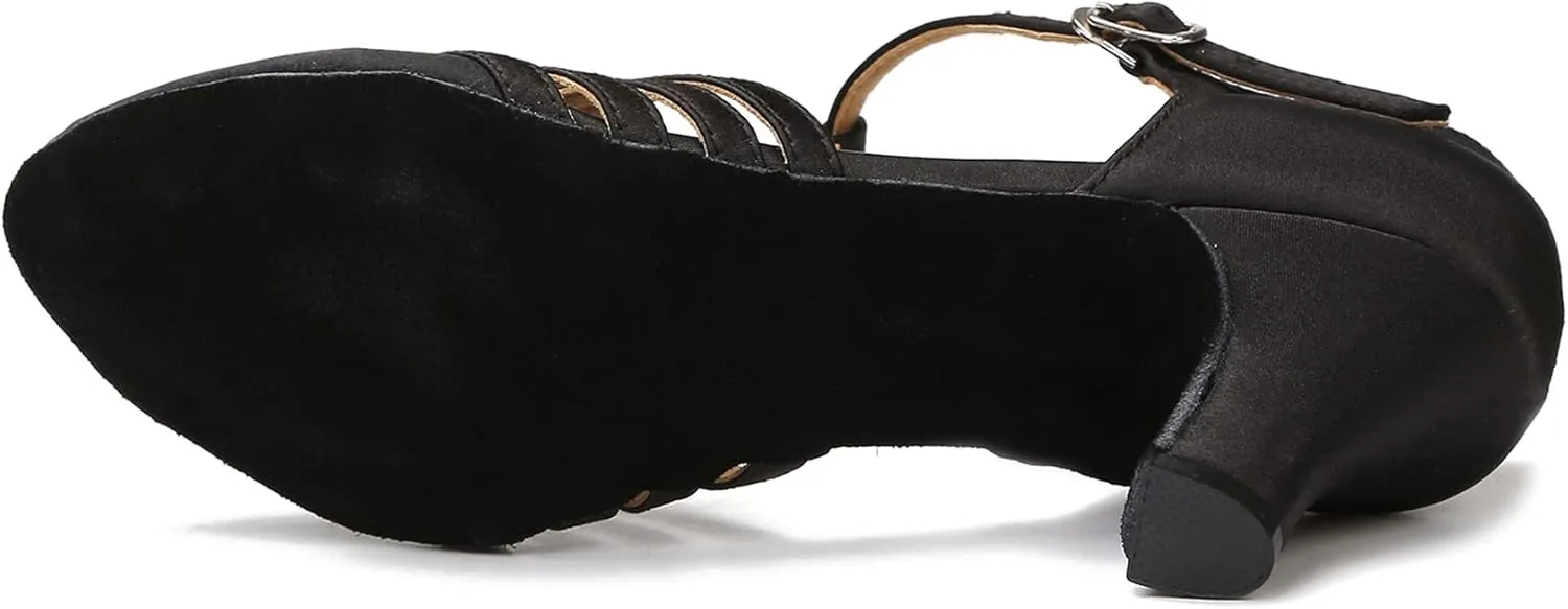 Women Ballroom Dance Shoes Closed Toe Dancing Shoes Latin Salsa Dance Shoes ZB12