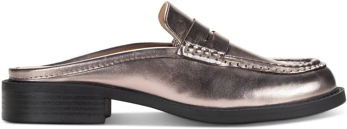 Womens Katyaaa Solid Faux Leather Loafers